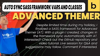 Advanced Themer automatic import of CSS variables and classes.