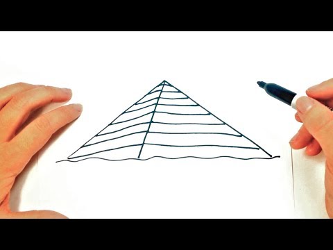 How to draw a Pyramid Step by Step | Easy drawings