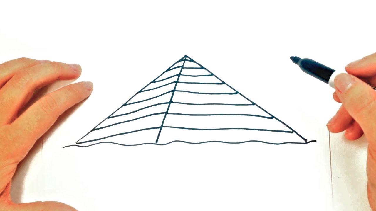 How to draw a Pyramid Step by Step | Easy drawings - YouTube