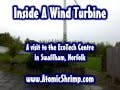 Inside a wind turbine
