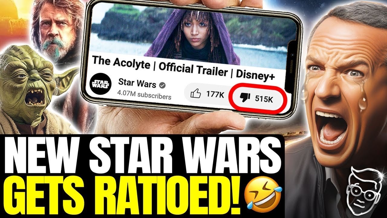 Disney Star Wars 'Acolyte' Trailer NUKED Into Sun With +500K Dislikes | Disney DELETING in PANIC 🤣
