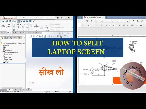 How to use split screen on laptop Windows.