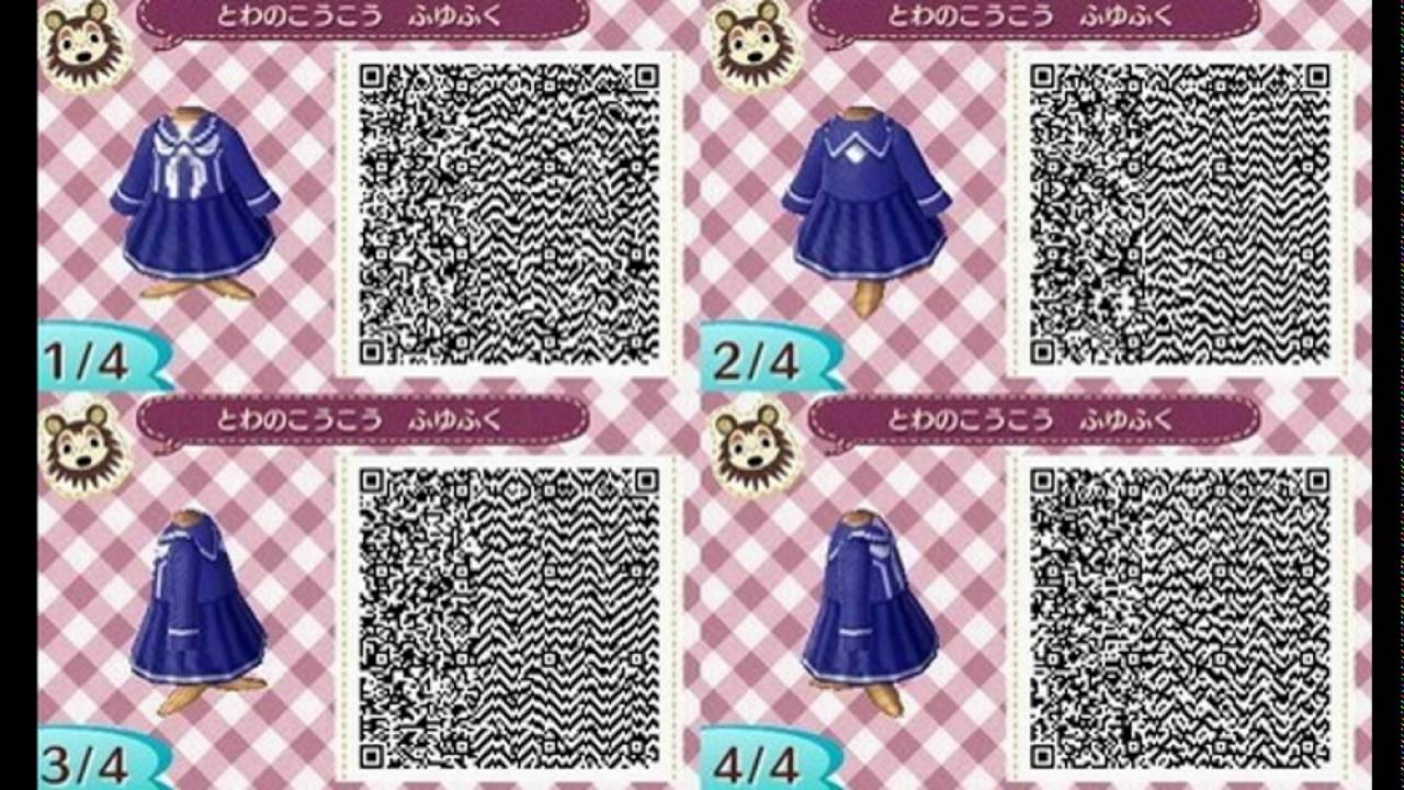 Animal crossing new leaf clothing qr codes