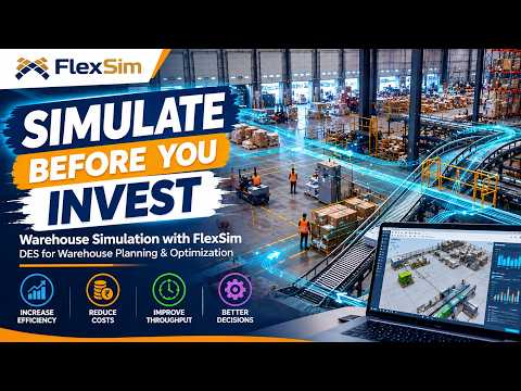 Warehouse simulation | How can DES solve warehouse planing | Warehouse optimisation using flexsim