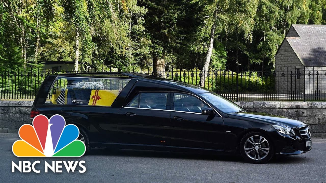 The Coffin Of Queen Elizabeth II Is Driven From Balmoral To Edinburgh