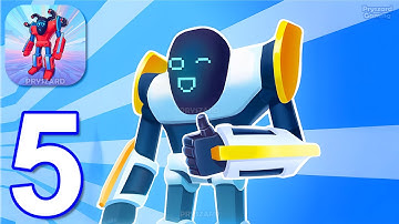 Mechangelion Robot Fighting - Gameplay Walkthrough Part 5 New Update, New Levels (iOS, Android)