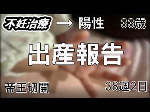 【不妊治療→陽性】出産報告｜帝王切開｜38週と2日
