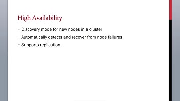 ElasticSearch is a High Availability System