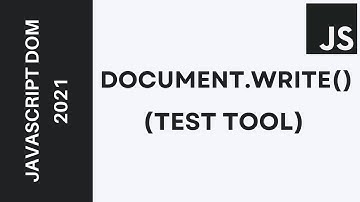 46 - Learn JavaScript DOM  2021 - Document.Write() Darija | شرح اداة الاختبار بالدارجة