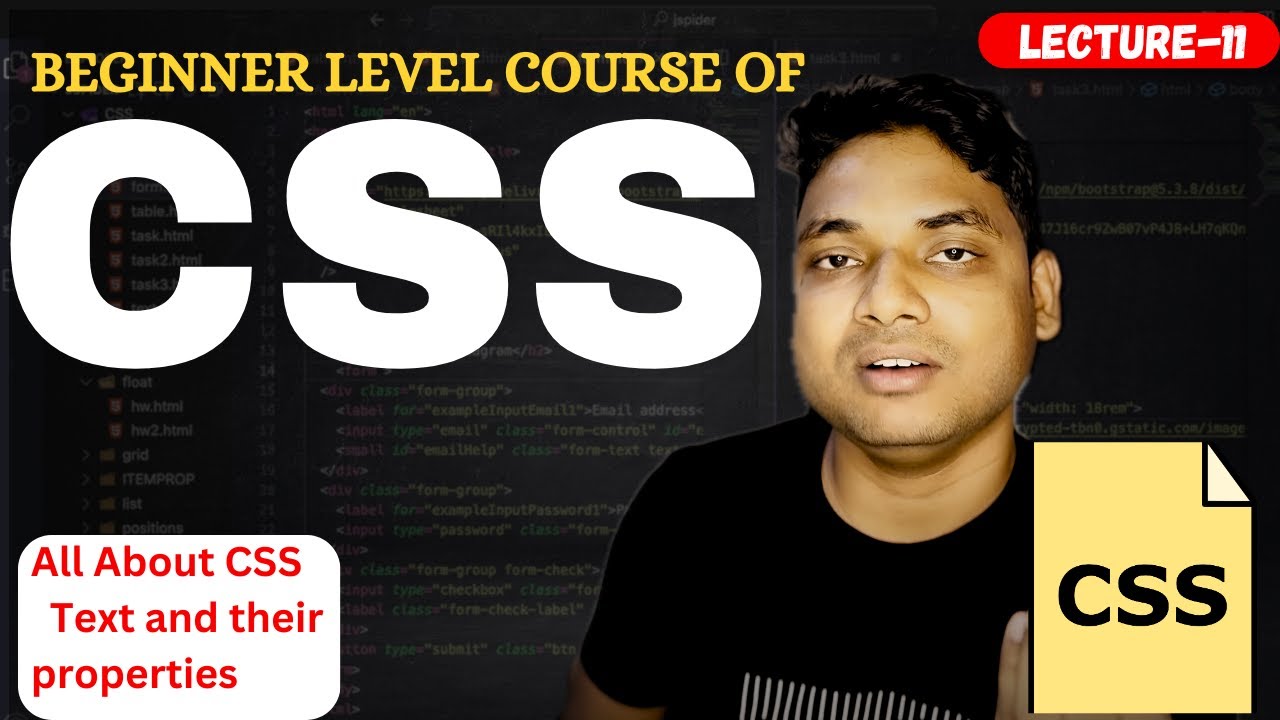 Lecture-11||All About CSS Text || Everything About CSS text & their properties By Maharufh In 2025