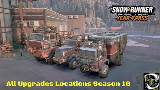 Snowrunner - Season 16 Washington High Voltage - All Upgrades Locations 