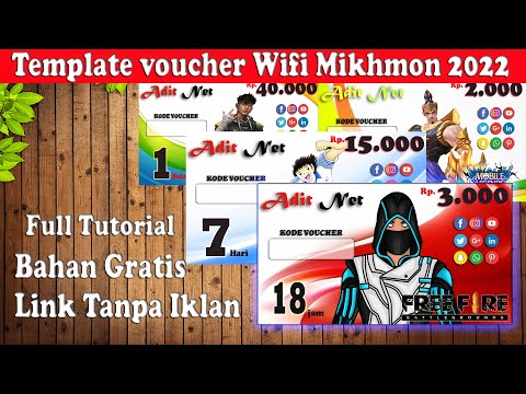 TEMPLATE VOUCHER WIFI MIKHMON TERBARU 2022 GRATIS