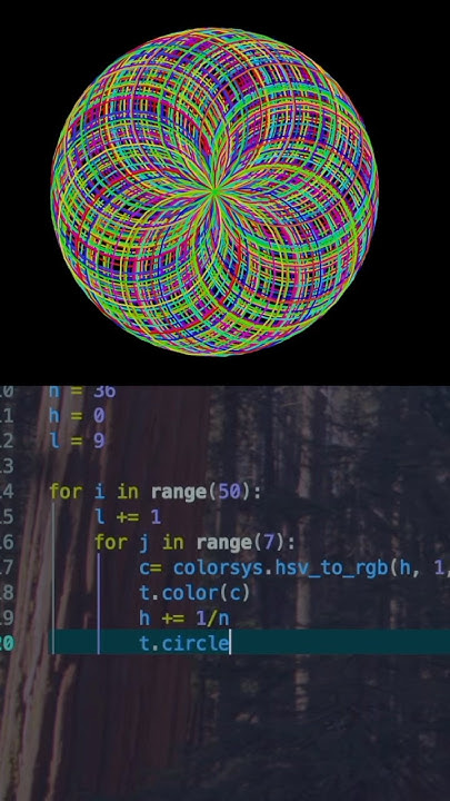 Spirograph circle design in Python / Graphics & coding / Turtle drawing ...