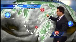 Cloudy and rainy will give way to clear and cold