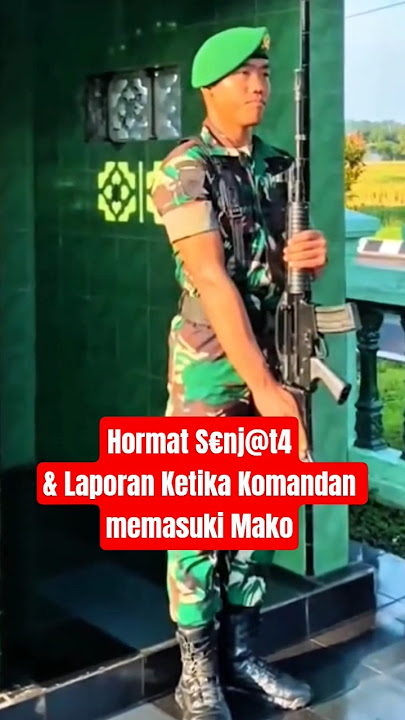 laporan jaga pos ketika komandan memasuki Kesatrian #tni #tniad #tniau #tnial #army #military #viral