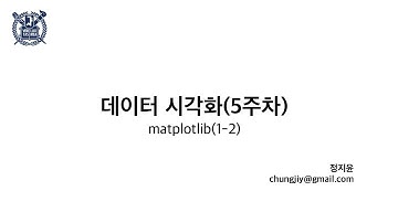데이터시각화 5주차 Matplotlib1-2