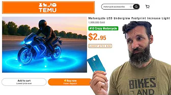Testing Temu's Dumbest Motorcycle Accessories (#4 is illegal)