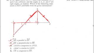 ACT Test 2 Math. Question 50.