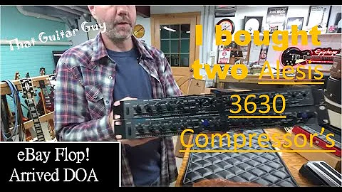 Alesis 3630 Compressor Pair Modified and DOA ! eBay Flop =(