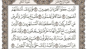 الجزء الرابع عشر من القرآن الكريم بصوت القارئ الشيخ سعد سعيد الغامدي