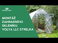 Montáž zahradního polykarbonátového skleníku Volya LLC Strelka (Střelka)