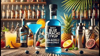 Monin Blue Curacao Flavor Syrup 1 Liter Best Blue Curacao Syrup Non-Alcoholic