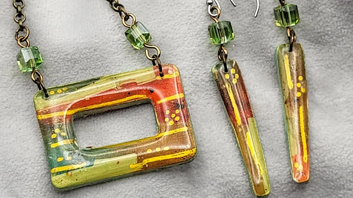 New alcohol ink on polymer clay tutorial!