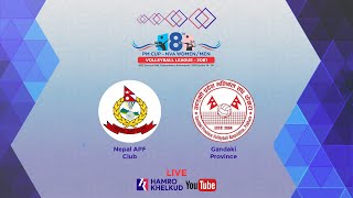 APF vs Gandaki : Men's Match 3  8th PM Cup NVA Volleyball League 2081