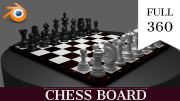 Chess Board - 3D Model in 360º