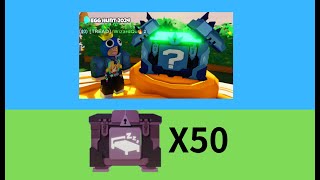 roblox床戰抽50多寶箱，是否能抽到kit    #roblox  #bedwars  #機械方塊  #robloxbedwars  #床戰