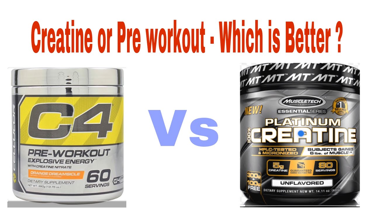 30 Minute Difference creatine and pre workout for Build Muscle