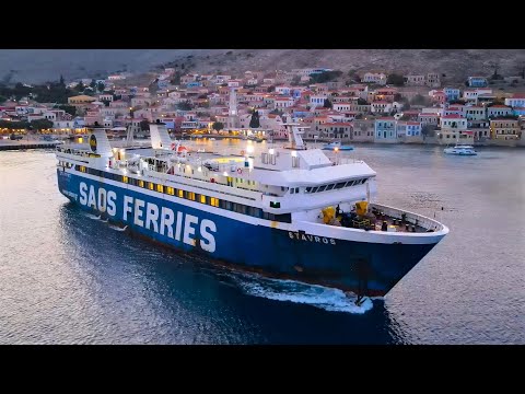F/B Stavros – Εντυπωσιακή αναχώρηση από την πανέμορφη Χάλκη! (Departure from Chalki) | Aerial Video