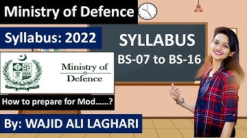 Written Test Syllabus Pattern For ISI Jobs In MoD | MoD Written Test Syllabus 2022 |