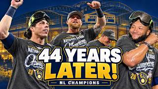 LIVE REACT: BREWERS WIN THE PENNANT! | Milwaukee SWEEPS Dodgers to End 44-Year World Series Drought!