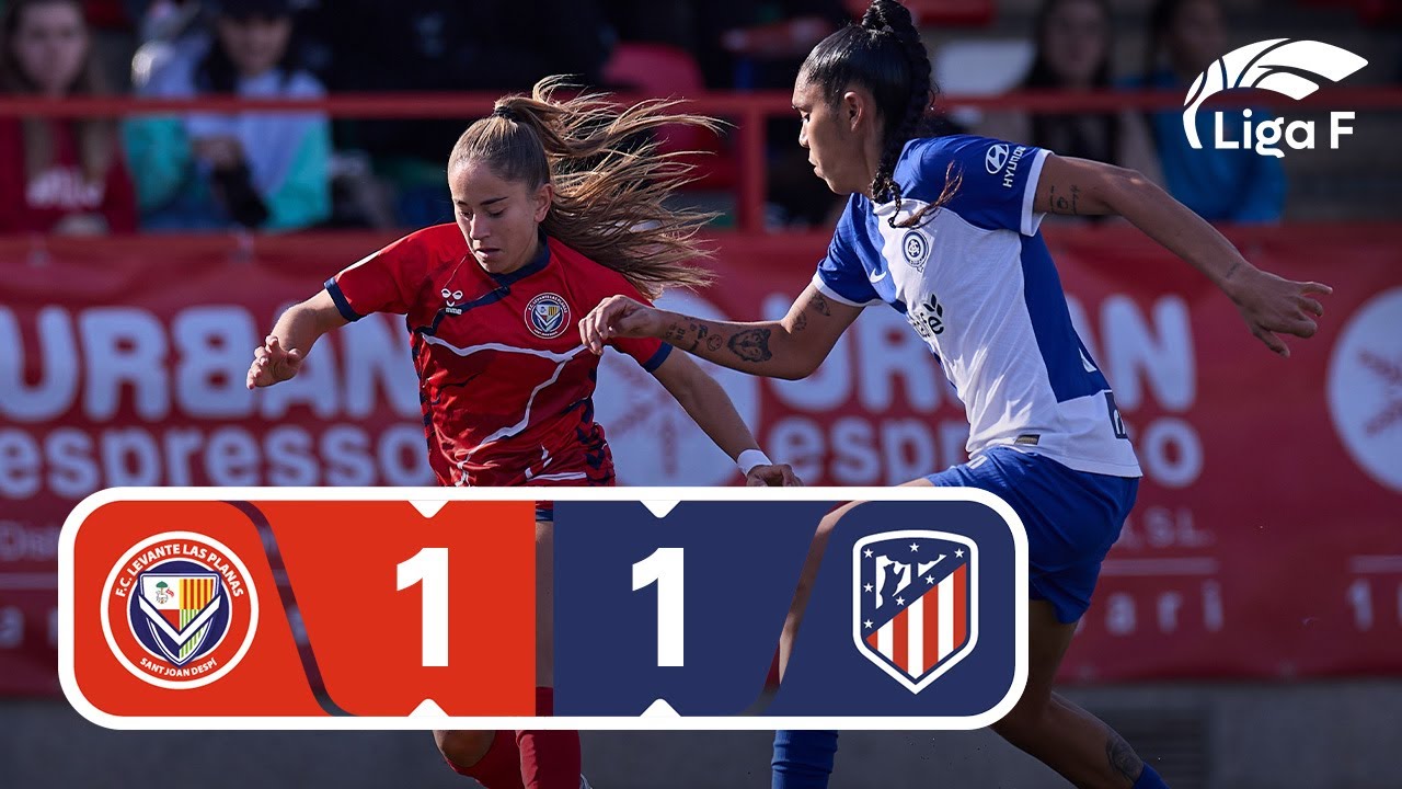 Resumen del FC Levante Las Planas vs Atlético de Madrid | Jornada 15 ...