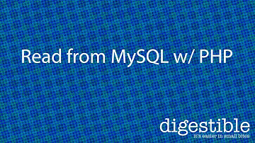 Read MySQL table and display to a web page using PHP