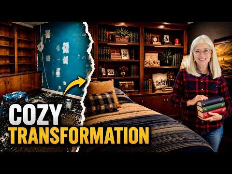 I Turned This Guest Room Into a Ralph Lauren Inspired Library!