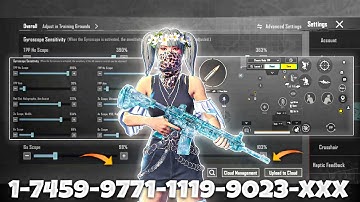 NEW UPDATE 4.1🔥BEST SENSITIVITY CODE + CONTROL SETTINGS BGMI/PUBG MOBILE