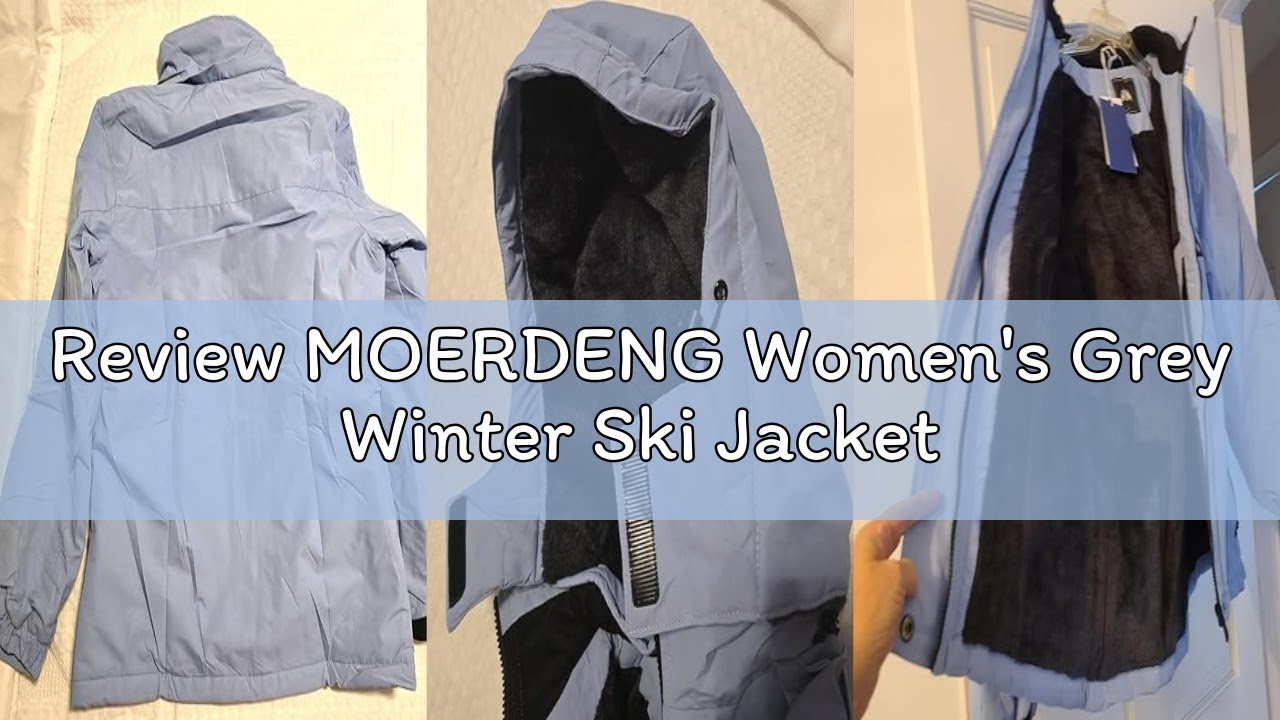 Review MOERDENG Women's Grey Winter Ski Jacket