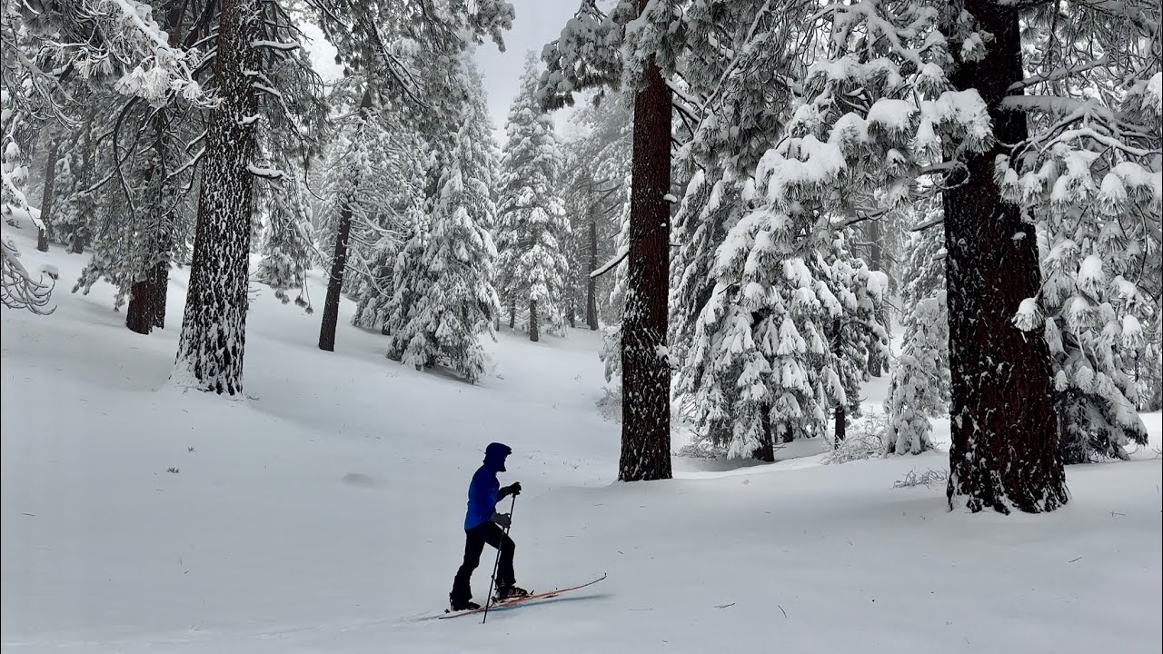 Тренировка по горнолыжному спорту на горе Пинос.
