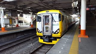 E257系 千マリNB-12編成 豊田駅入線＆発車 '19.05.18