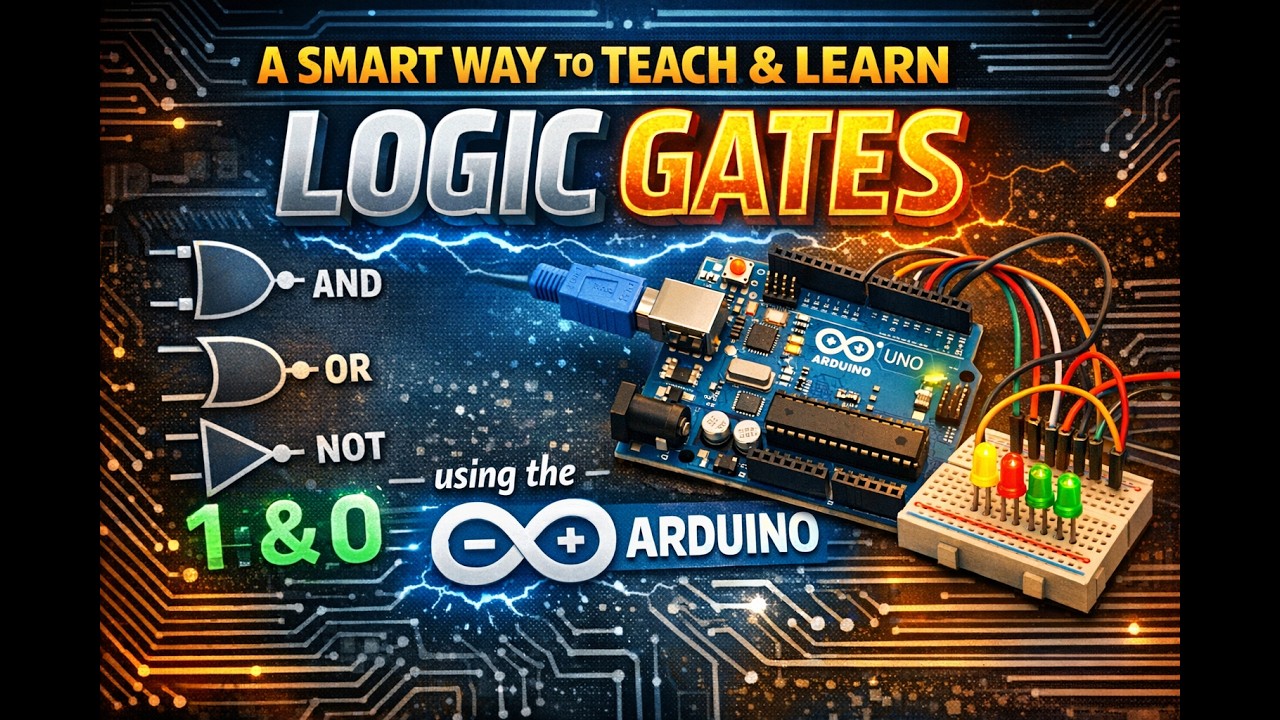 A smart way to teach & learn LOGIC GATES using the Arduino - YouTube