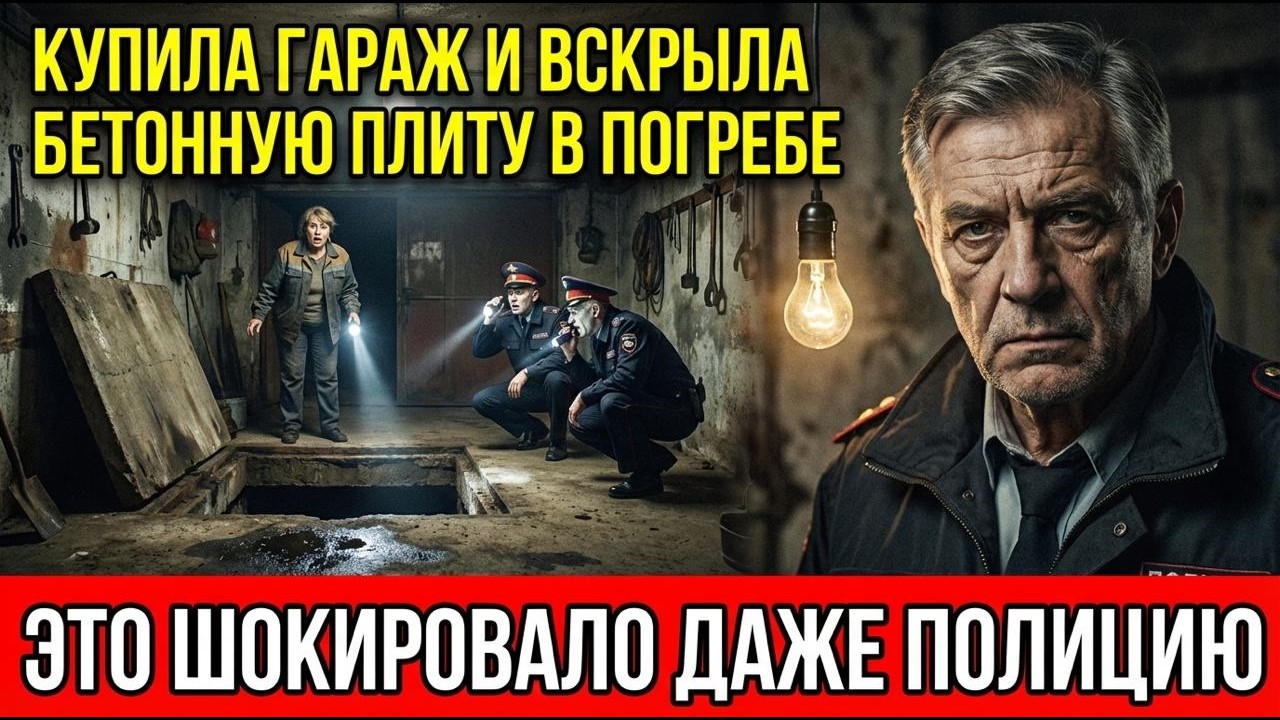 Женщина купила гараж с погребом, но то, что скрывалось под бетонной плитой, шокировало даже полицию!