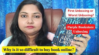 Purple bookstore Unboxing & Review| The invisible life of Addie Larue Unboxing |