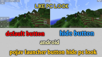 button Hide Like Pc Look|| Pojav Launcher|| Minecraft