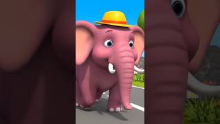 Panch Mote Hathi Song | Hindi Rhymes for Kids | Balgeet | Ek mota hathi | Ballu Mama Tv #shorts
