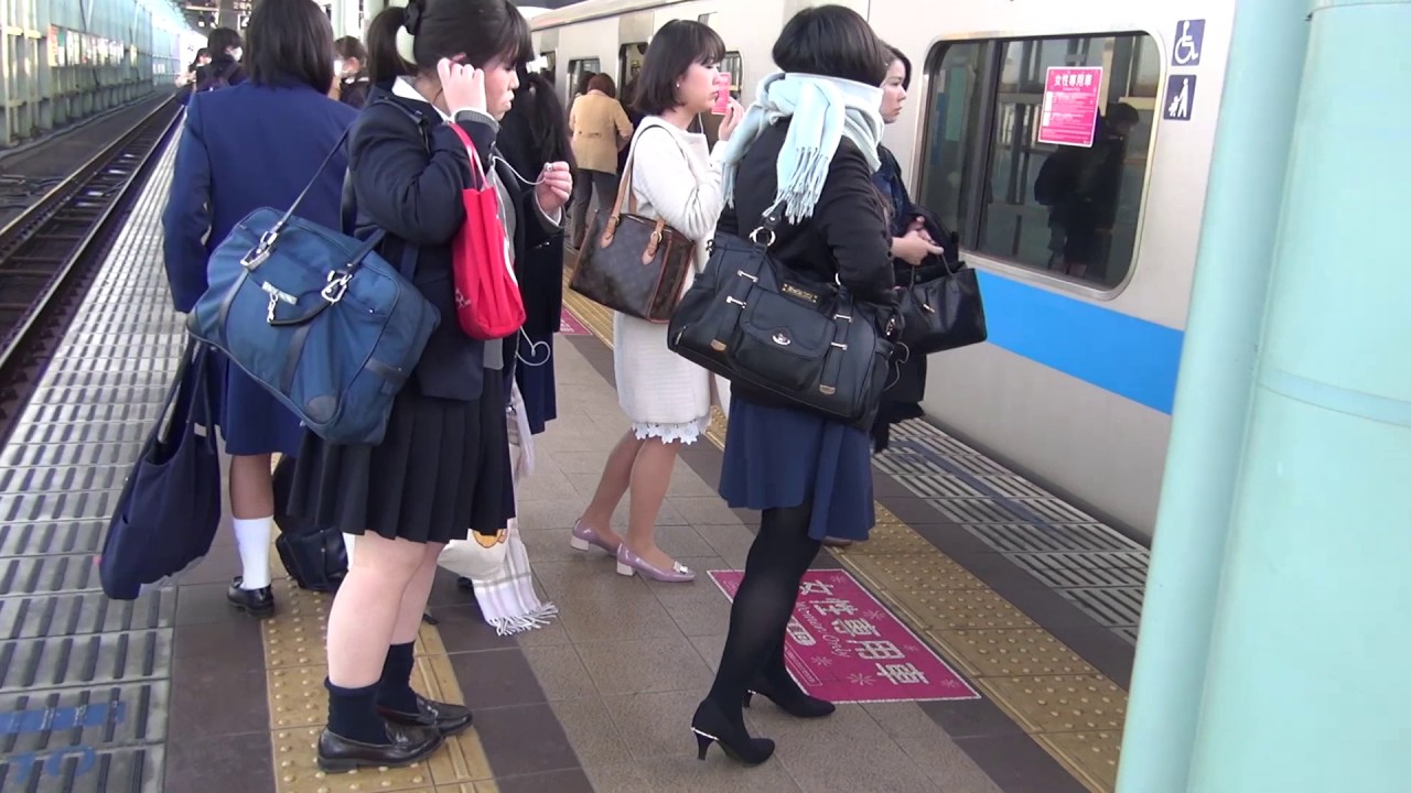 女性専用車両を撮影してみた 小田急線 朝の通勤ラッシュ 登戸駅 混雑 Youtube