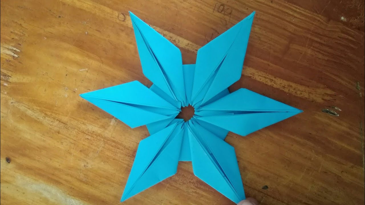 New easy origami Ninja star paper 6 points YouTube