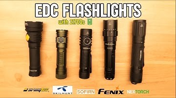 21700 EDC Flashlights for 2024 - ArmyTek vs Sofirn vs Skilhunt vs Fenix vs Nextorch