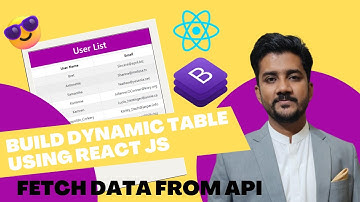 Creating  Dynamic Table Using React JS & Fetched Data from an API FOR BEGINNER (URDU/HINDI)